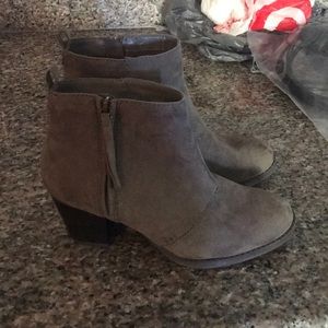 Gray booties